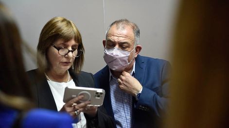 Los Andes | Bullrich, Juez, Santos, De Loredo en el acto de Juntos por el Cambio del hotel ACA. Foto: Facundo Luque