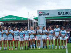 Rugby. Las integrantes de la Selección Argentina femenina muestran orgullosas sus medallas doradas en Nairobi, donde ganaron la primera etapa o fecha del circuito de Seven denominado SVNS 2 Rugby. Las integrantes de la Selección Argentina femenina muestran orgullosas sus medallas doradas en Nairobi, donde ganaron la primera etapa o fecha del circuito de Seven denominado SVNS 2