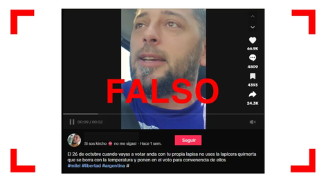 Es falso que entre los materiales para votar con Boleta Única de Papel haya lapiceras que se borran con calor