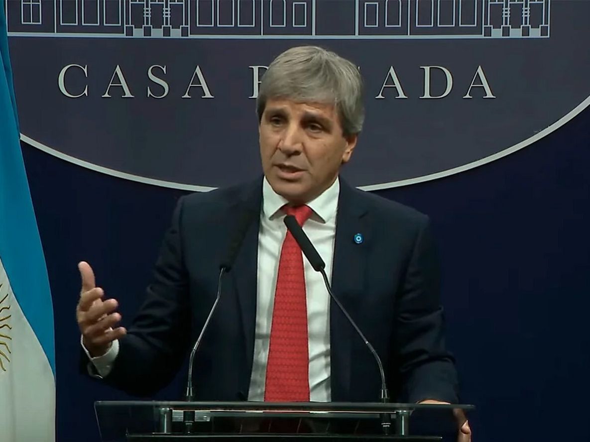 El ministro de Economía, Luis Caputo