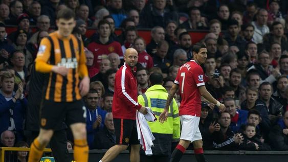 Di María jugó apenas 14 minutos en la victoria del Manchester United