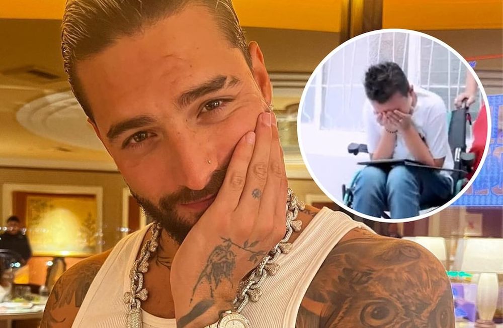 Maluma sorprendió a un niño al regalarle una casa.