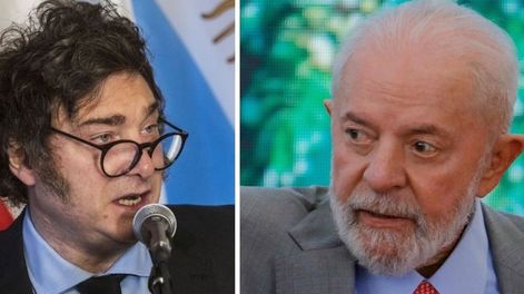 Javier Milei y Lula da Silva, enfrentados en casi todo.