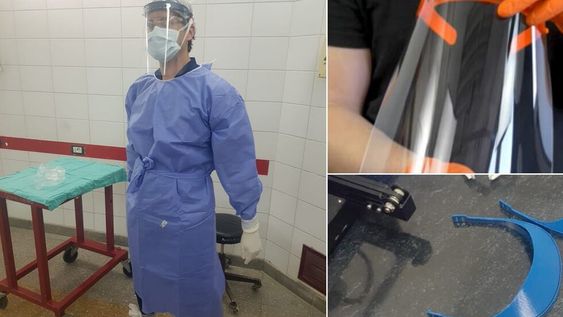 Mendocinos imprimen en 3D protectores para médicos y piden ayuda para poder seguir