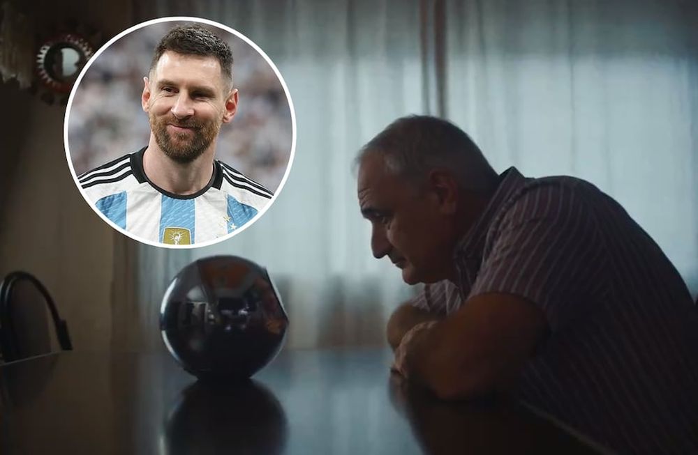 La insólita publicidad de Worldcoin con Leo Messi. Foto: Gentileza.