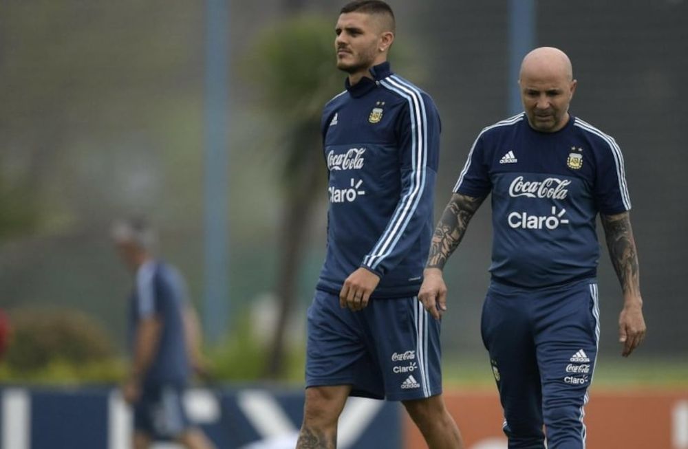 Sampaoli visitó a Icardi y le dijo que está en carrera para ir al Mundial