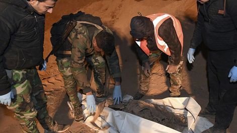 Hallaron una fosa común con más de 1.500 cadáveres en Siria