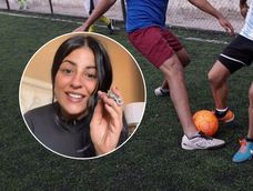 El insólito método que usó una joven descubrir si su novio le mentía: Metió tres goles con esto en los pies.