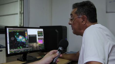 Horacio Pessano, coordinador de la Lucha Antigranizo, aseguró que en las zonas cultivadas cayó piedra pero se redujo el tamaño.