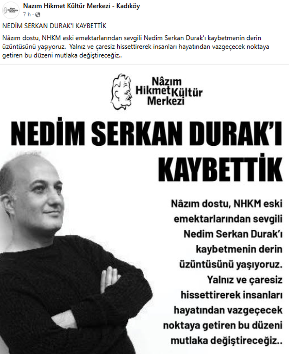 Nedim Serkan Durak | Nazm Hikmet Kültür Merkezi - Kadköy
