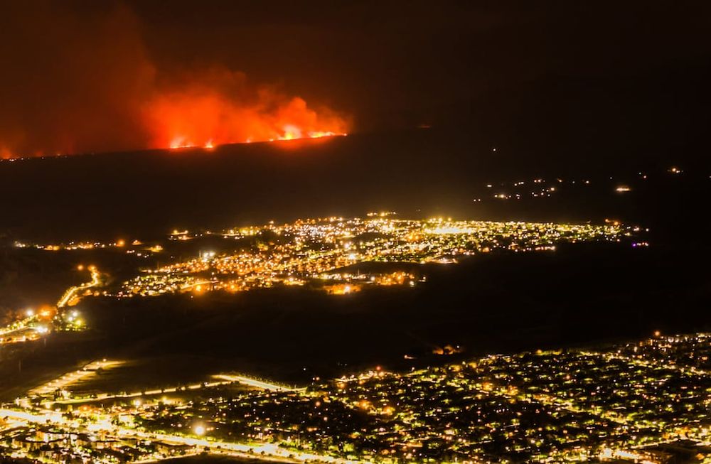 Impactantes tomas aéreas de los incendios en el piedemonte. Foto: Gentileza Micarellis