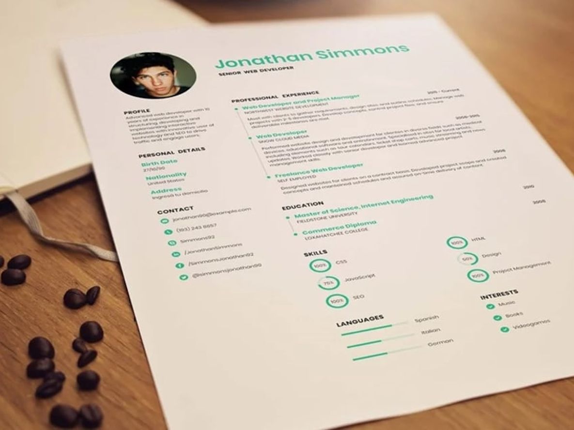 Curriculum vitae: Una plantilla simple, con información concisa, entendible y sin errores es fundamental para abordar los retos laborales de una forma estratégica.