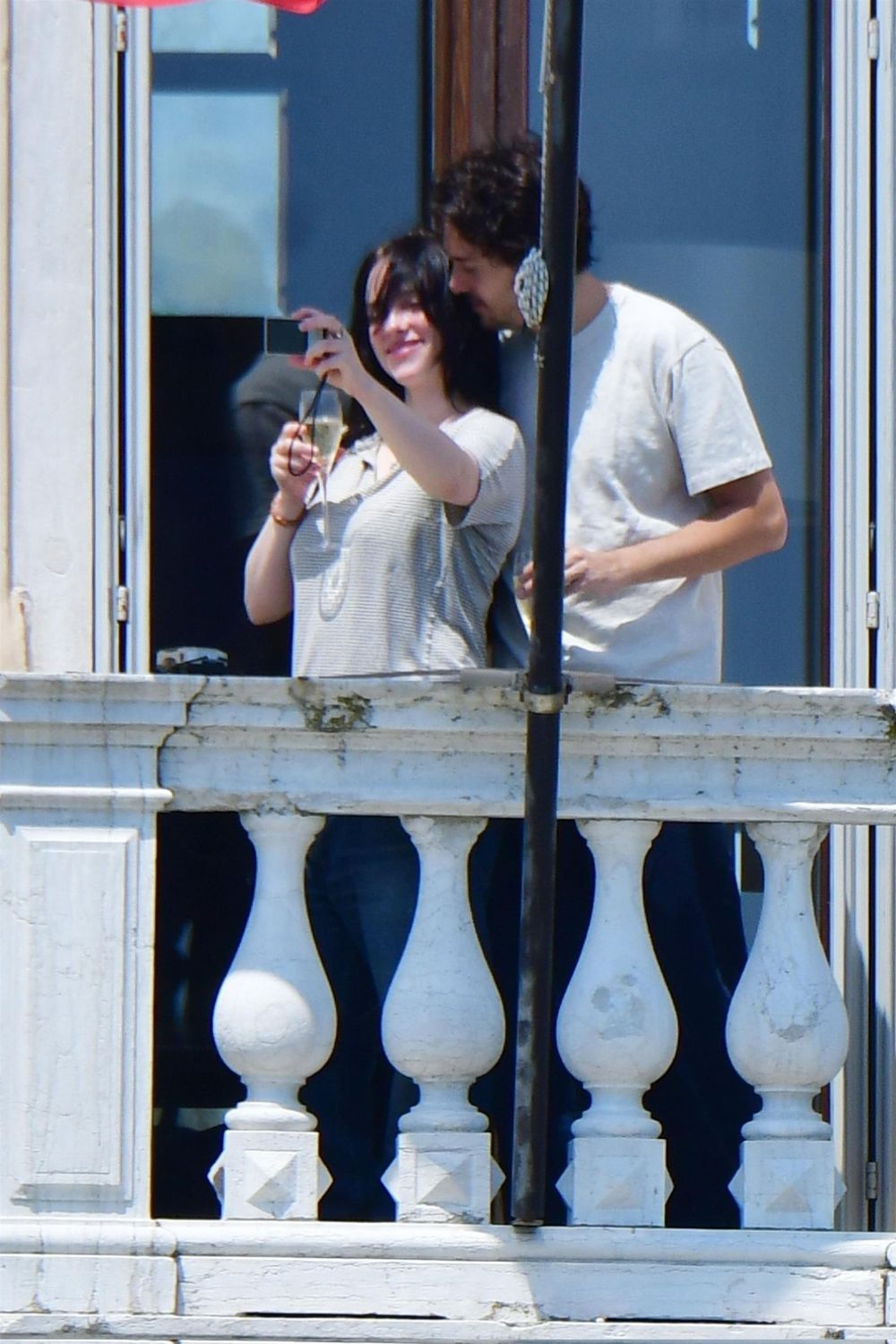 Billie Eilish and Nat Wolff in Venice.