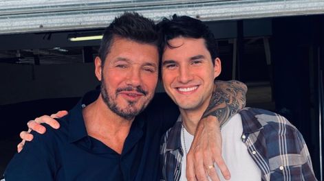 Marcelo y su hijo, Francisco.