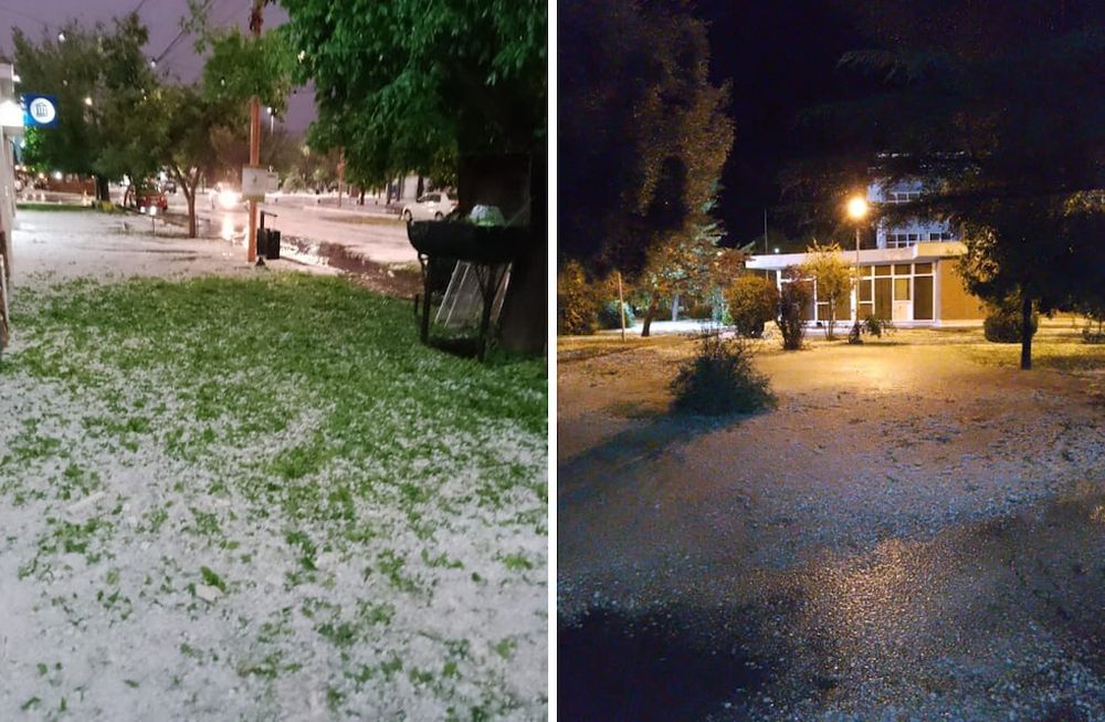 Una fuerte tormenta de agua y granizo afectó a varias localidades de San Carlos. Foto Municipalidad de San Carlos