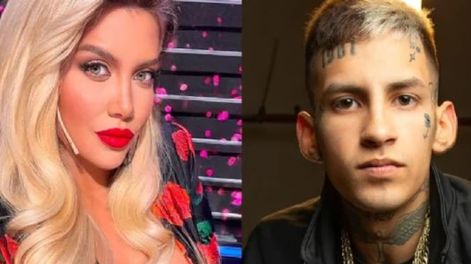 Wanda Nara fue fotografiada con L-Gante en un boliche