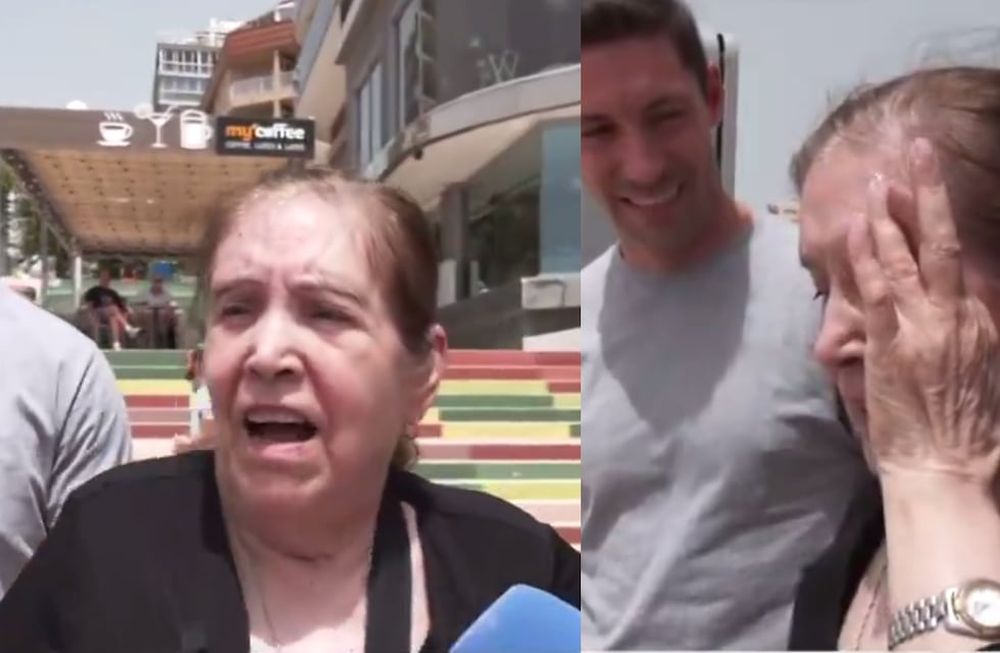 Con gran admiración por el paisaje e intentando captar hasta el último detalle, la mujer comentó: “¿Esto hasta dónde llega? Qué bonito es esto, dios mío. Es precioso” Foto: Captura video RTVE