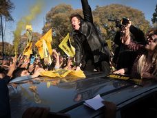 Javier Milei en Mendoza. (archivo)