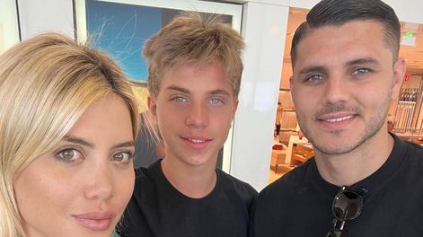 Wanda Nara ya es suegra de parte de Valentino.