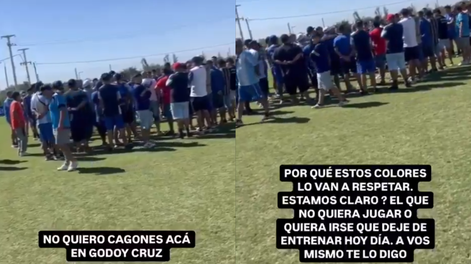 Así la barra de Godoy Cruz apretó al plantel antes de la Primera Nacional.