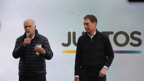 Los Andes | Néstor Grindetti (izquierda) y Diego Santilli (derecha), los dos candidatos a gobernador bonaerense del PRO (Clarín/Archivo)