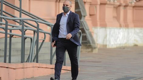 Martín Guzmán, ministro de Economía, ingresando a la Casa Rosada. Foto: Federico López Claro.