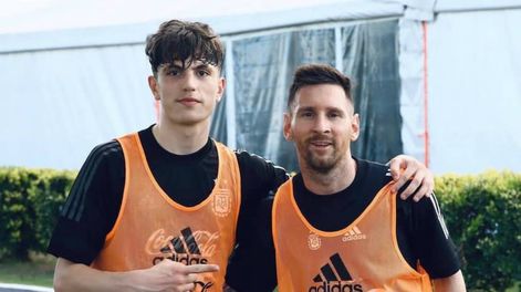 Garnacho y su sueño de jugar al lado de Messi en la selección (Instagram)