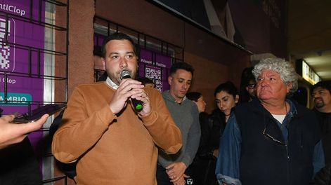 Los Andes | Elecciones departamentales 2023 en Mendoza.Mauricio Pinti Clop candidato a Intendente de Maipú por Cambia Mendoza, reconoció la derrota en el Búnker departamentalFoto: José Gutierrez / Los Andes