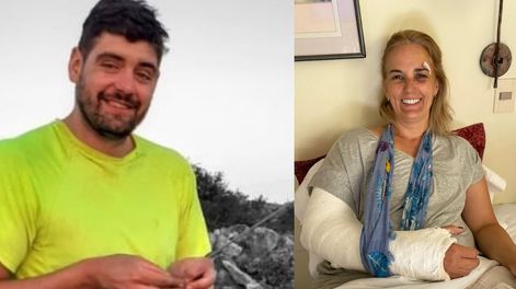 Los Andes | El día en que el Moisés Pérez, el joven atacado a piedrazos este lunes Chacras de Coria, asistió a una mendocina embestida por un carnero en la Patagonia. Foto: Facebook Moncho Pérez y Gentileza Claudia Gómez.