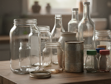 El reciclaje de frascos y tarros es una gran idea para regalos. El reciclaje de frascos y tarros es una gran idea para regalos.