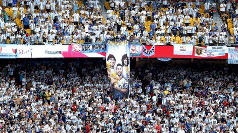 El color de los hinchas de la Selección Argentina ante Suiza