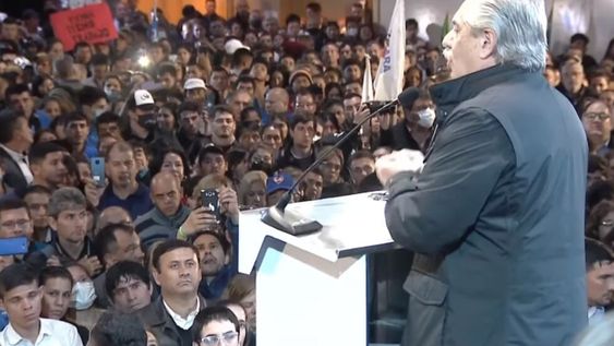 Alberto Fernández cerró el primer Congreso provincial del Frente de Todos Chaco, con un multitudinario acto y junto al gobernador Jorge Capitanich. - Gentileza / Presidencia de la Nación.