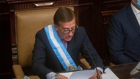 Los Andes | En un nuevo discurso para la Apertura del Periodo Ordinario de Sesiones en la Legislatura provincial, Suárez podría anunciar el plan B de Portezuelo. Foto: Ignacio Blanco / Los Andes