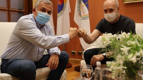 Gerardo Morales y Horacio Rodríguez Larreta.