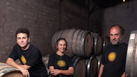 Manuel Michelini, Andrea Mufatto y Gerardo Michelini fueron elegidos como los Winemakers del año por Tim Atkin. - Foto: Gentileza