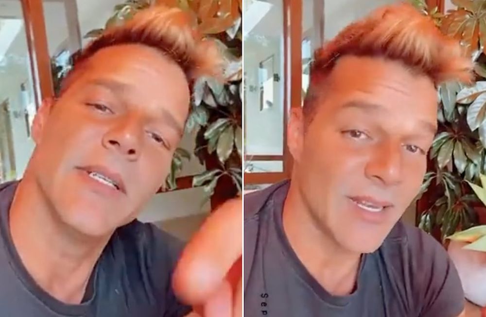 Ricky Martin reapareció tras la polémica que se generó durante una entrevista donde parecía que un retoque estético le había deformado la cara.