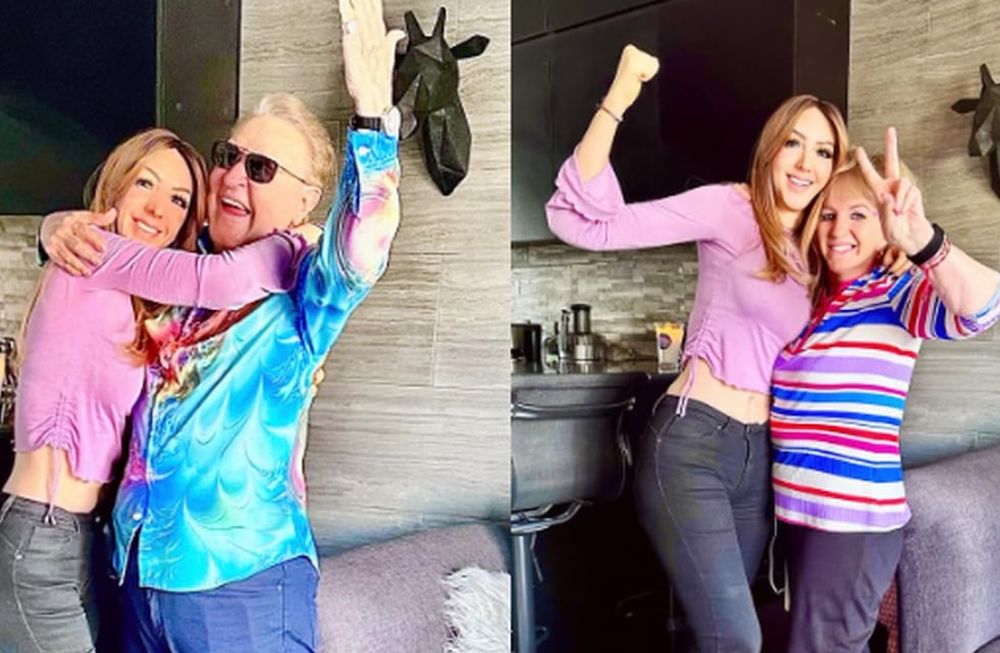 Vanesa, la hija menor de Kiko celebra junto a su padre el final de su lucha. Gentileza: La Nación.