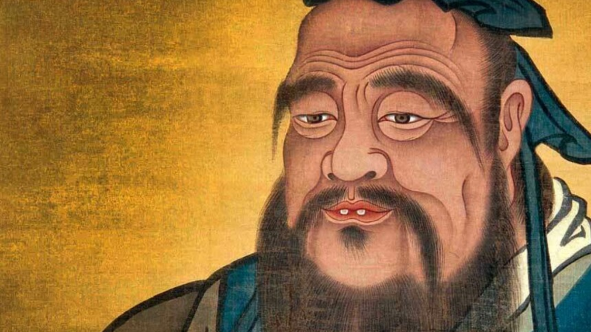 Confucio, filósofo chino cuya frase reflexiona sobre el retiro y la comodidad: 