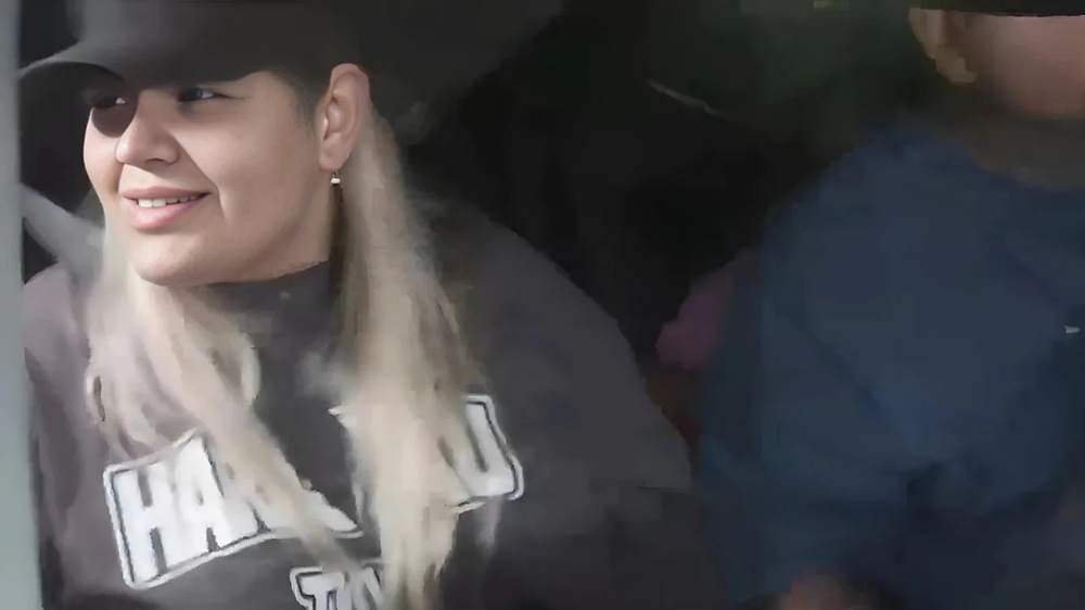 Morena Rial tras ser excarcelada. Foto: NA