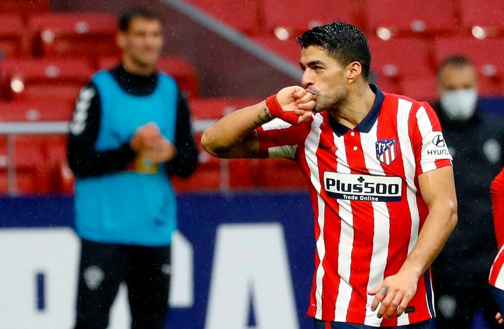 Luis Suárez convirtió dos para el Colchonero de Simeone.
