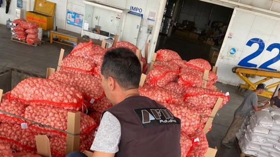 AFIP decomisó 700 toneladas de ajo de una empresa trucha que tenían como destino Brasil.