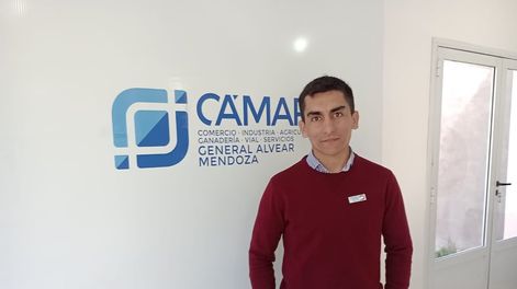 Los Andes | Gonzalo Marcolini es el nuevo presidente del área Joven de la Cámara de Comercio, Industria, Agricultura y Ganadería de General Alvear. Foto: Gentileza