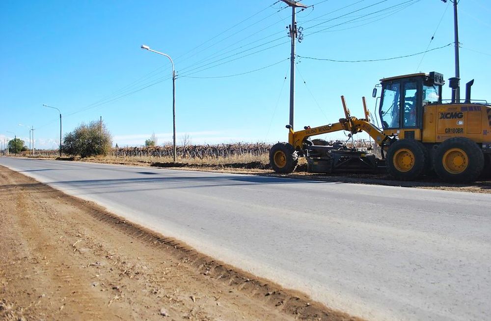 Avanza la reconstrucción de la ruta provincial 14 en Maipú