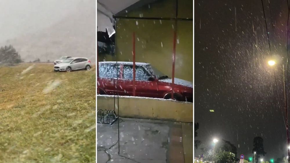 Sorpresa por nevadas en Buenos Aires: volvió a nevar después de 18 años