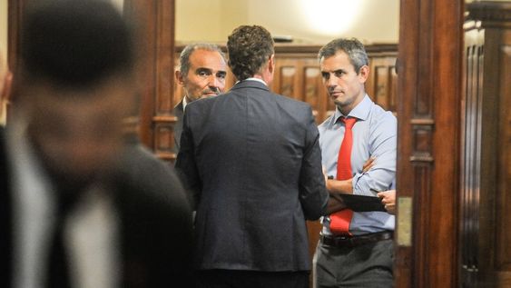 El presidente de la Cámara de Diputados confirmó que a pedido de Milei presentarán un proyecto para no aumentarse los salarios. Foto: Federico Lopez ClaroMartín Menem y Lule MenemGarcia Aresca ( espalda)