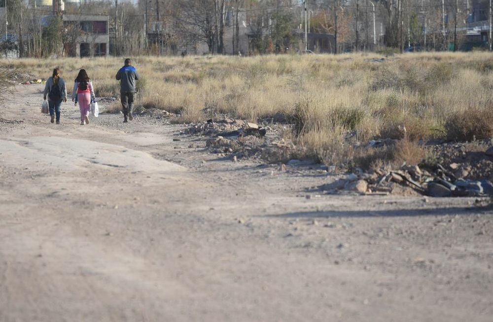 Terrenos detrás del barrio Namuncurá ubicado en calle Anchorena de Luján donde algunas personas intentaron usurparlo hace unos días. José Gutiérrez