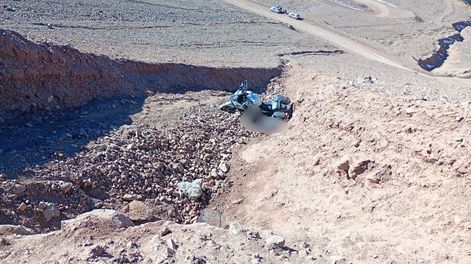 Un motociclista desbarrancó en alta montaña&nbsp;
