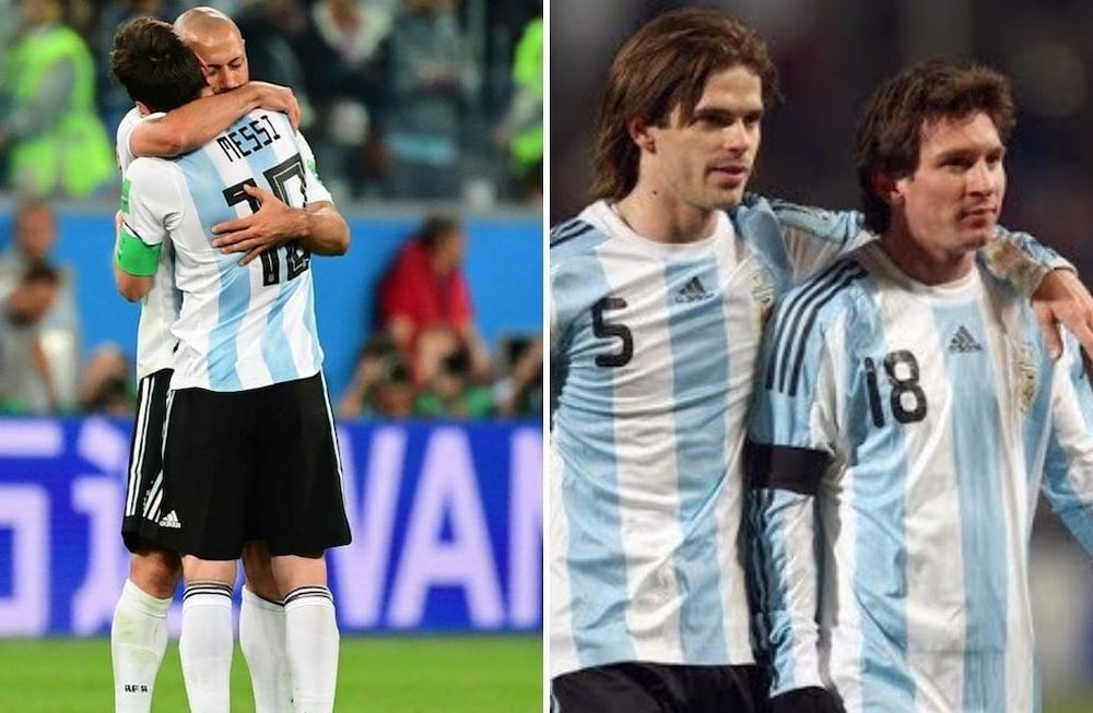 La Pulga publicó un mensaje para los dos volantes centrales que tuvo como compañeros en la Selección.