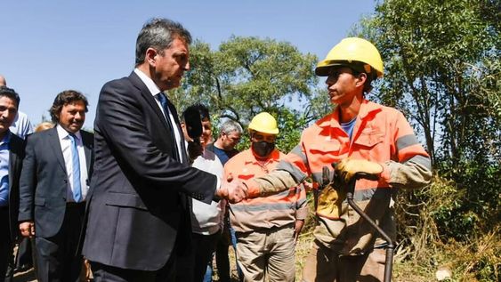 El titular de la Cámara de Diputados, Sergio Massa, participó del acto por el inicio de obras para la construcción del Nodo Logístico de Gral. Güemes.