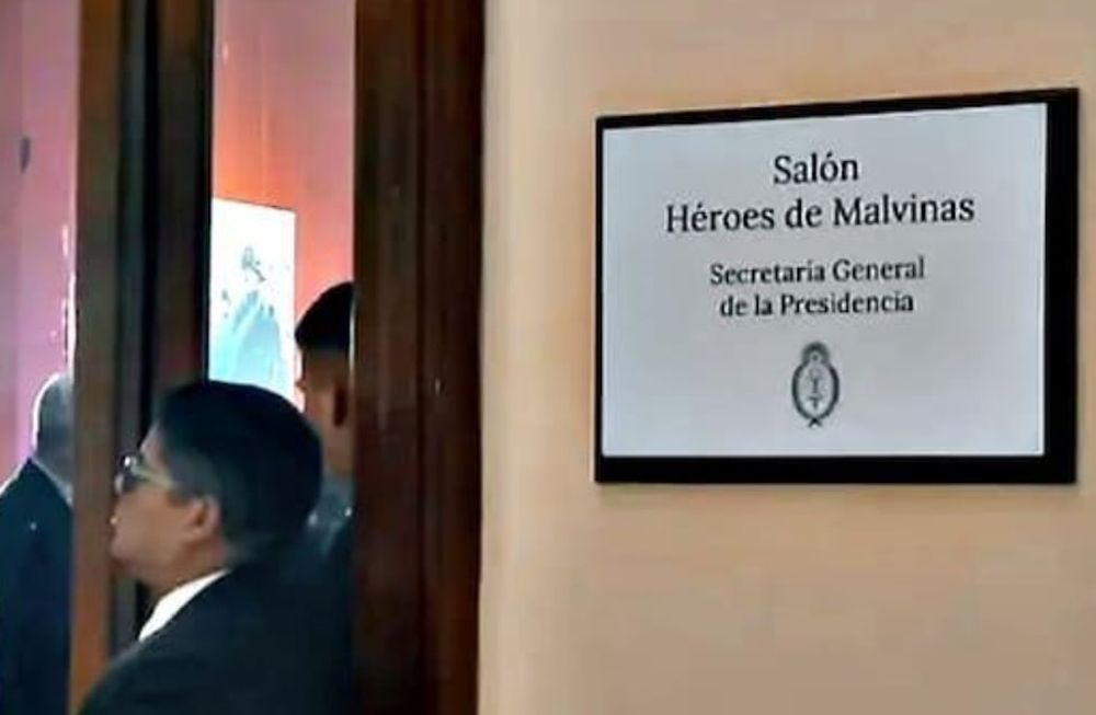 La administración del presidente Javier Milei rebautizó ese espacio y lo anunció en un evento en el que estuvieron el ministro de Defensa, Luis Petri, la canciller, Diana Mondino, la secretaria general de la Presidencia, Karina Milei y el vocero del primer mandatario Manuel Adorni.Foto: Gentileza La Nación.